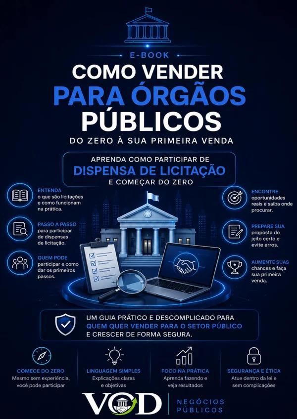 Capa real do COMO VENDER PARA ÓRGÃOS PÚBLICOS